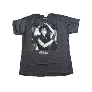 Wednesday Black And White Dance Scene T-shirt , Black Shirt Unisex XL New